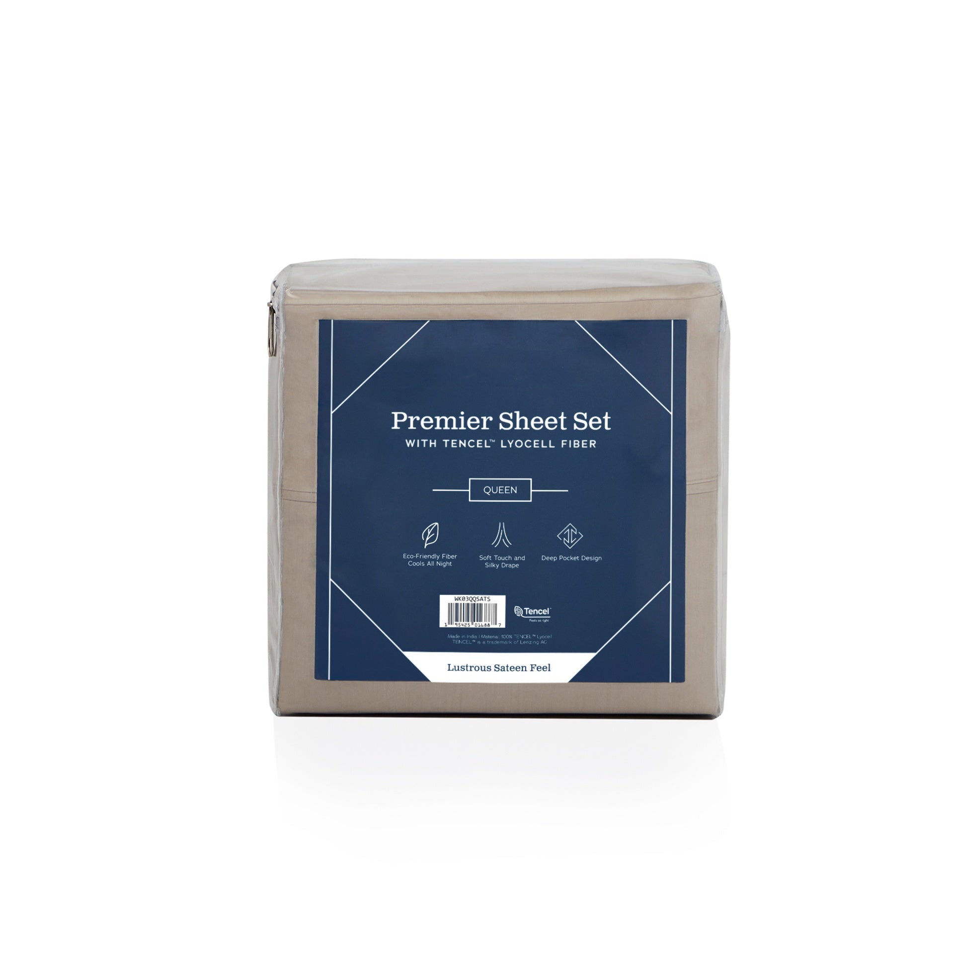 Weekender Tencel Sheet Set, split cal king, Sandstone