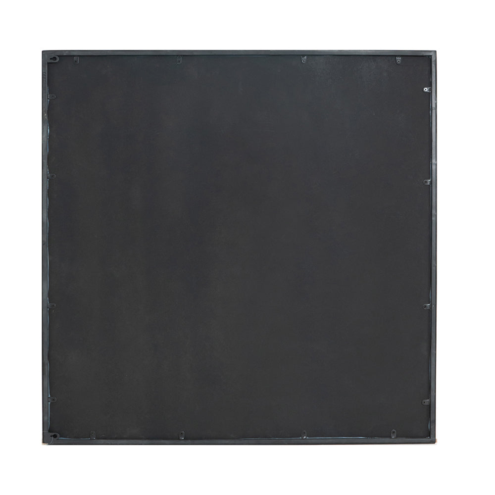 36x36" Traditional Decor Style Antique Glass Panel Mirror, Wall Mirror for Bathroom Entryway Console Lean Against Wall