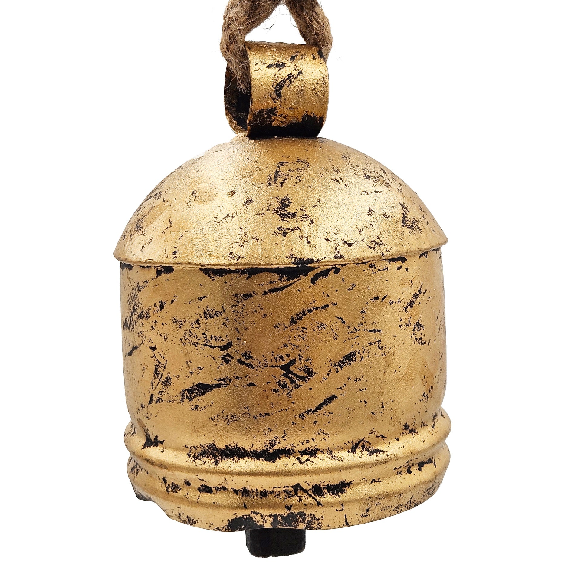 D5.5x7.5" Iron Hanging Bell, Decorative Hanging Ornaments for Holiday Party Decorations, Set of 4