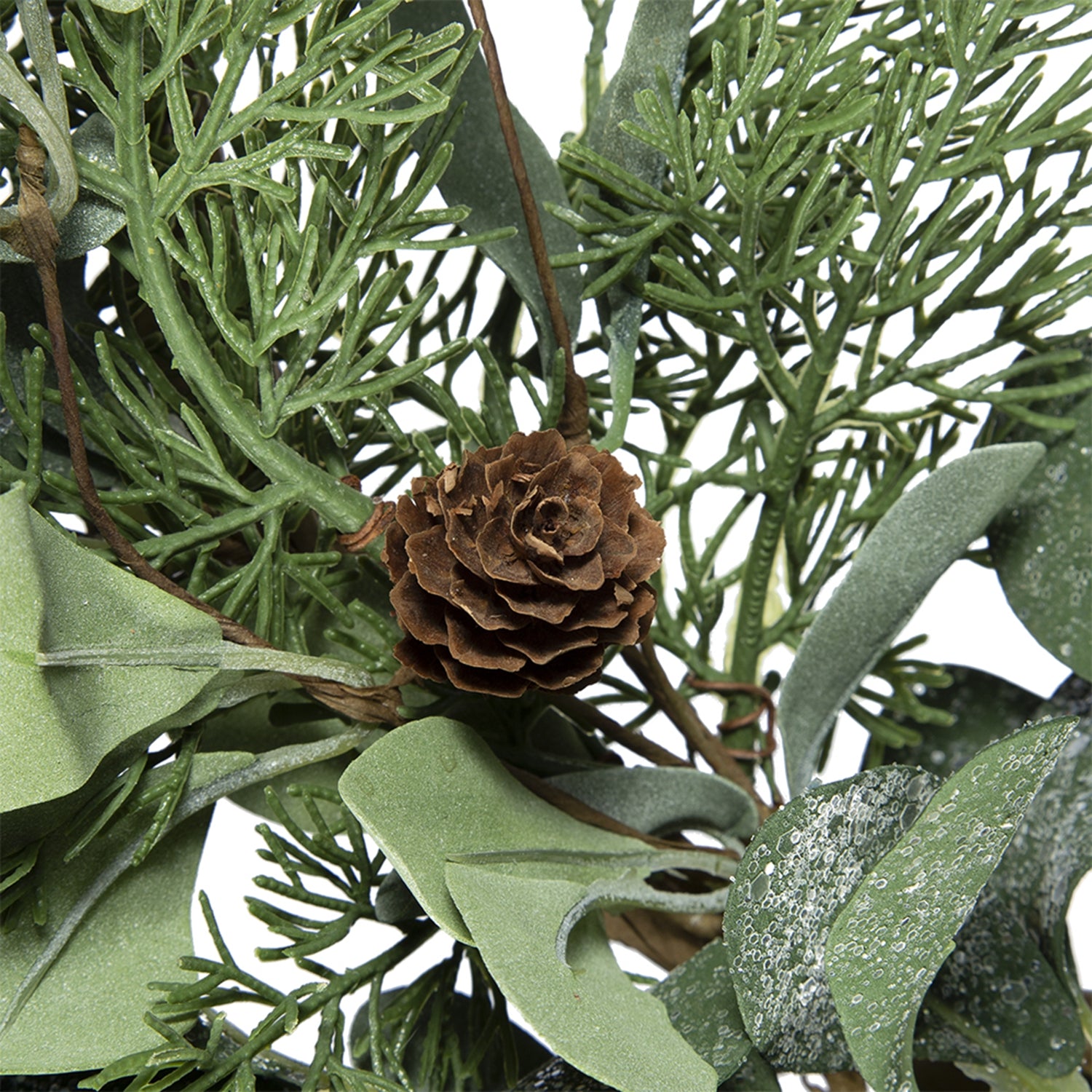 D24" Foliage/Cedar Wreath, Green