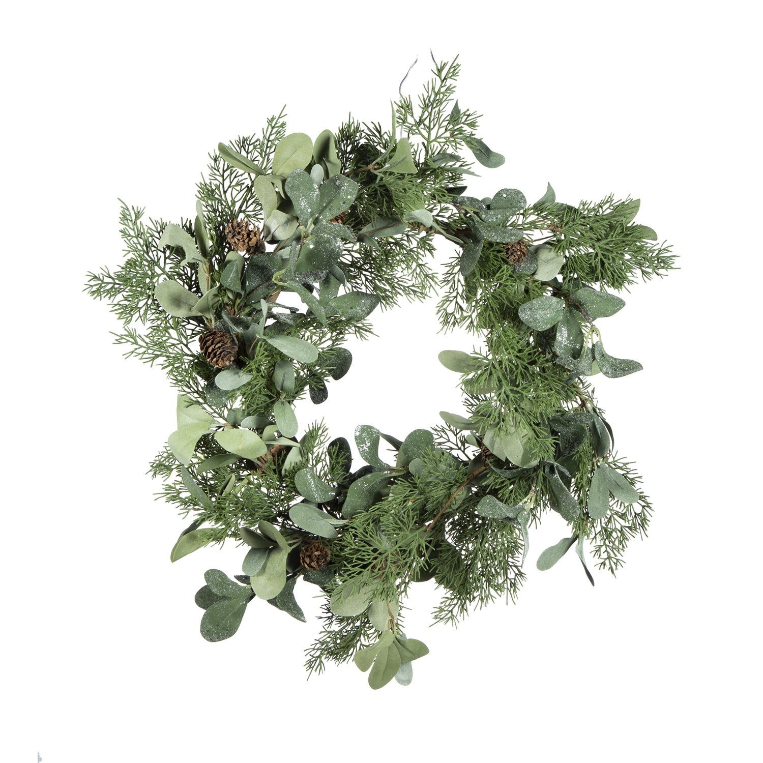 D24" Foliage/Cedar Wreath, Green