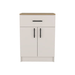 Pantry Cabinet Netal, Kitchen, Ivory / Natural Oak
