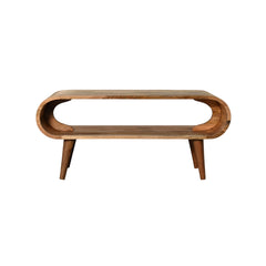 Amaya Nordic Style Oak-ish Coffee Table, Nordic Lega, Open storage