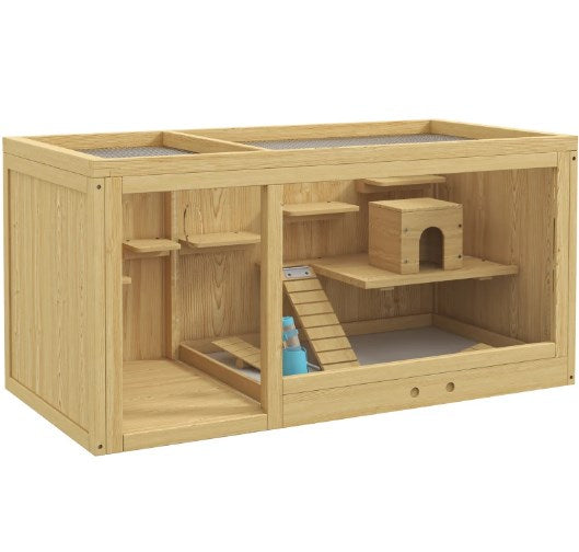 Hamster Cage,Extra Large Wooden Hamster Cage