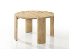 Bruno Oak Finish 47" Round Dining Table