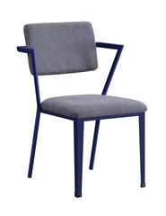 Cargo Gray Fabric & Blue Finish Office Chair