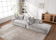 103" Cloud Sectional Couch with L - Shape Chaise, Boneless Modern Modular Large - Segment Sofa for Living Room, No Assembly Required