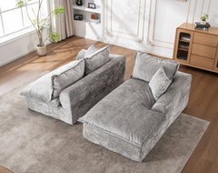 103" Cloud Sectional Couch with L - Shape Chaise, Boneless Modern Modular Large - Segment Sofa for Living Room, No Assembly Required