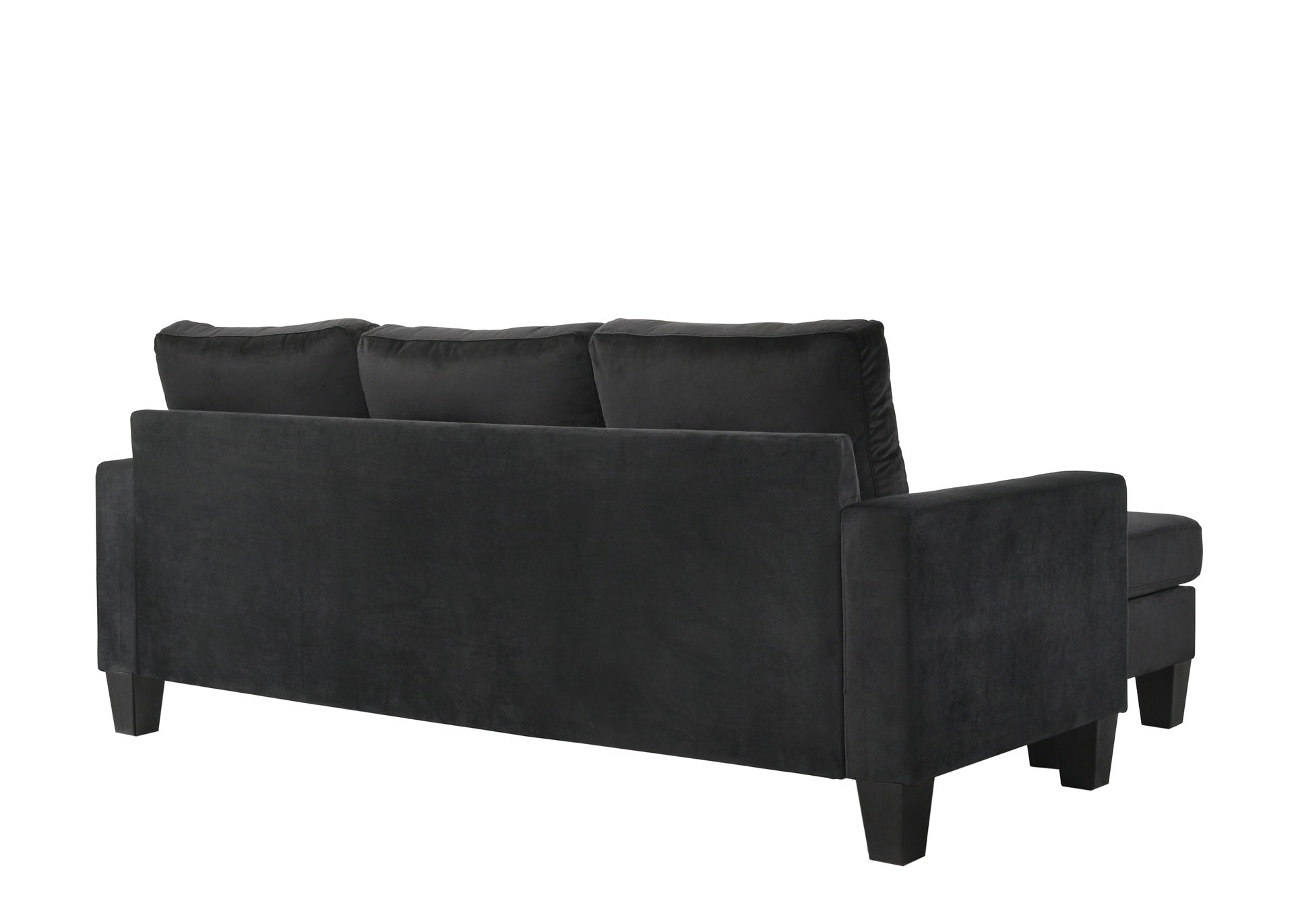 Jessica G0512-SCH Sofa Chaise , BLACK