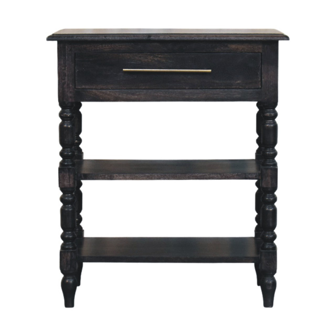 Solid Wood Heritage Turned-Leg Side Table