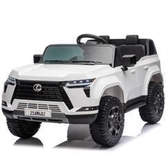 Lexus GX550 24V 2-Seater Kids Ride On Car W/ PC 2.4G, High Chassis and Anti-Slip Grip wheels, Four-wheel Suspension, LED light, Bluetooth&MP3 Music, Speed up to 3.73 MPH for Kids Aged 3-8