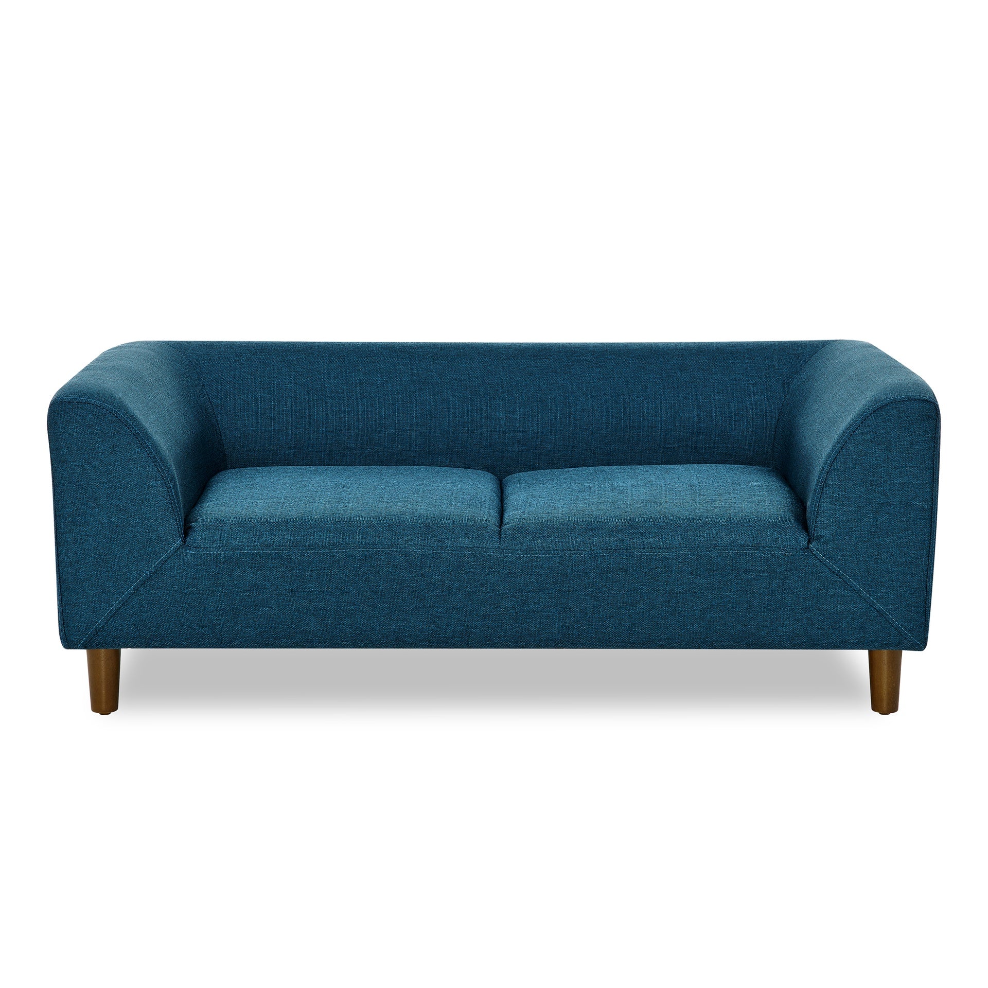 Pet sofa with backrest and armrests, modern rectangular pet sofa suitable for small and medium dogs, soft cushion comfortable dog sofa,-BLUE