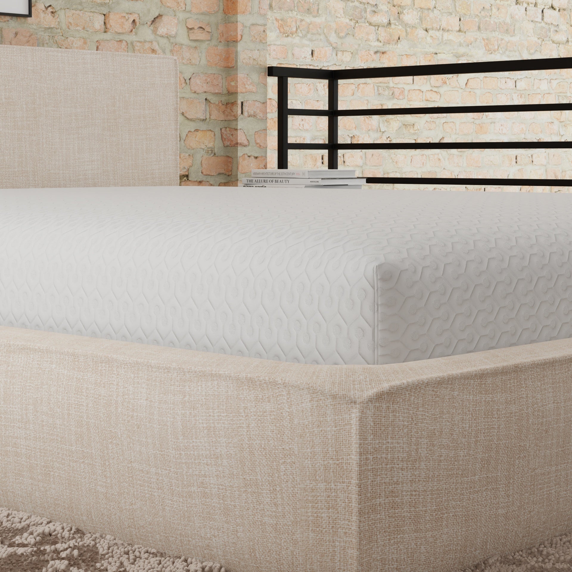 Snow Soft Circular Poly Knit with HEIQ Cooling Water Resistant Mattress Protector Twin Long