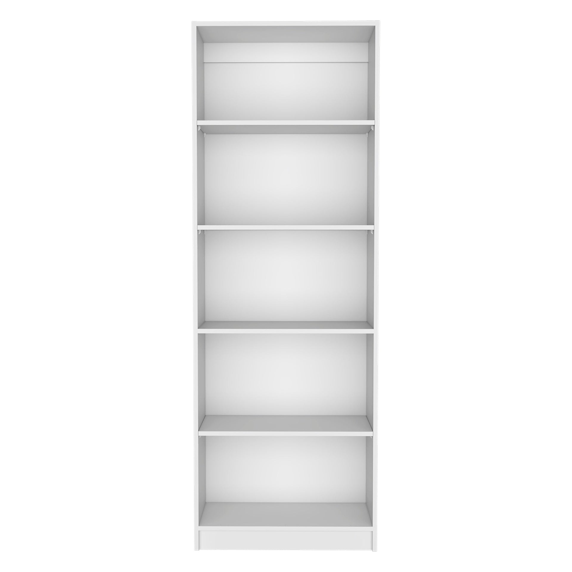 Home 4 Shelves Bookcase with Multi-Tiered Storage -White -Office