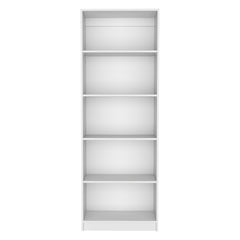 Home 4 Shelves Bookcase with Multi-Tiered Storage -White -Office