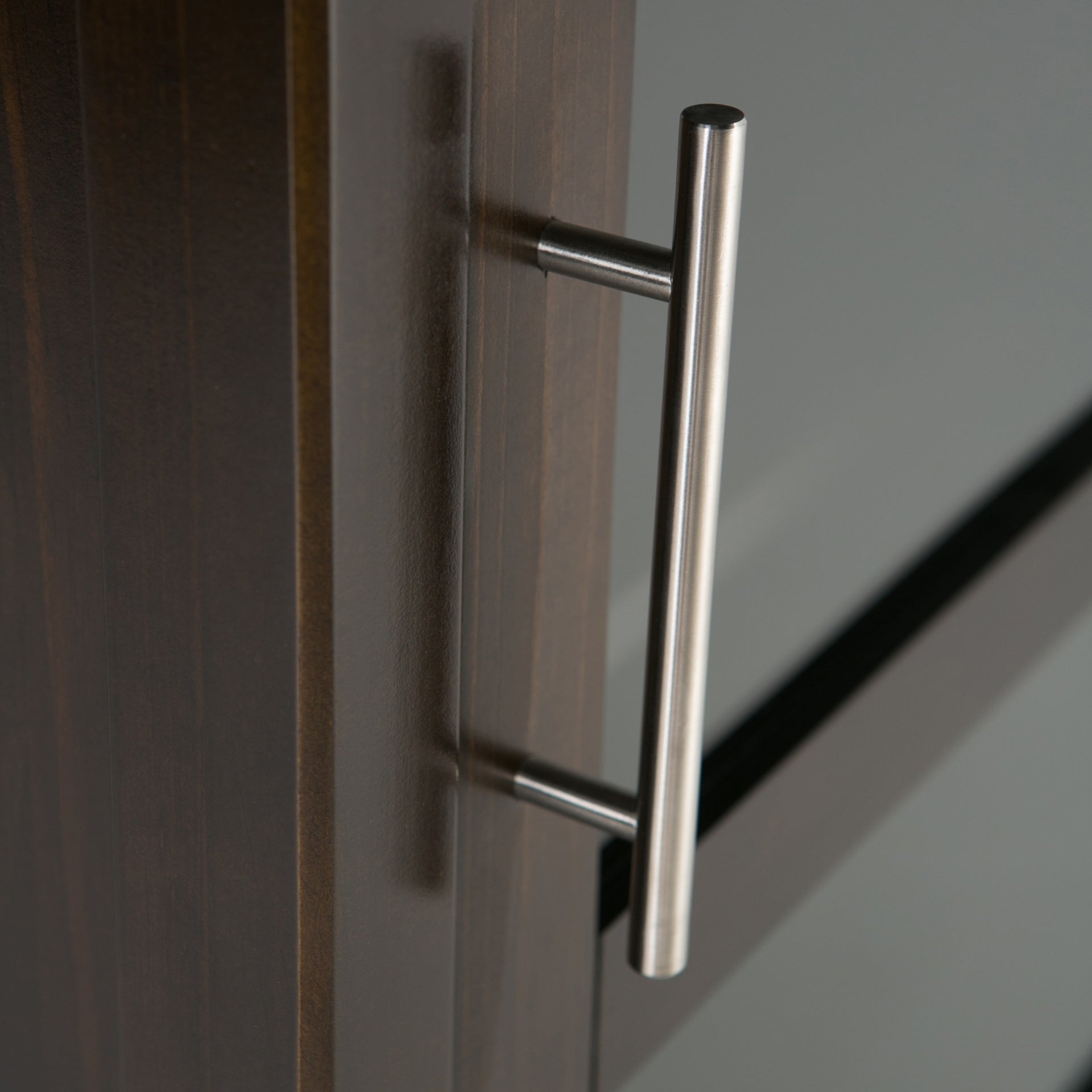 Avalon - High Storage Wine Rack Cabinet - Dark Tobacco Brown