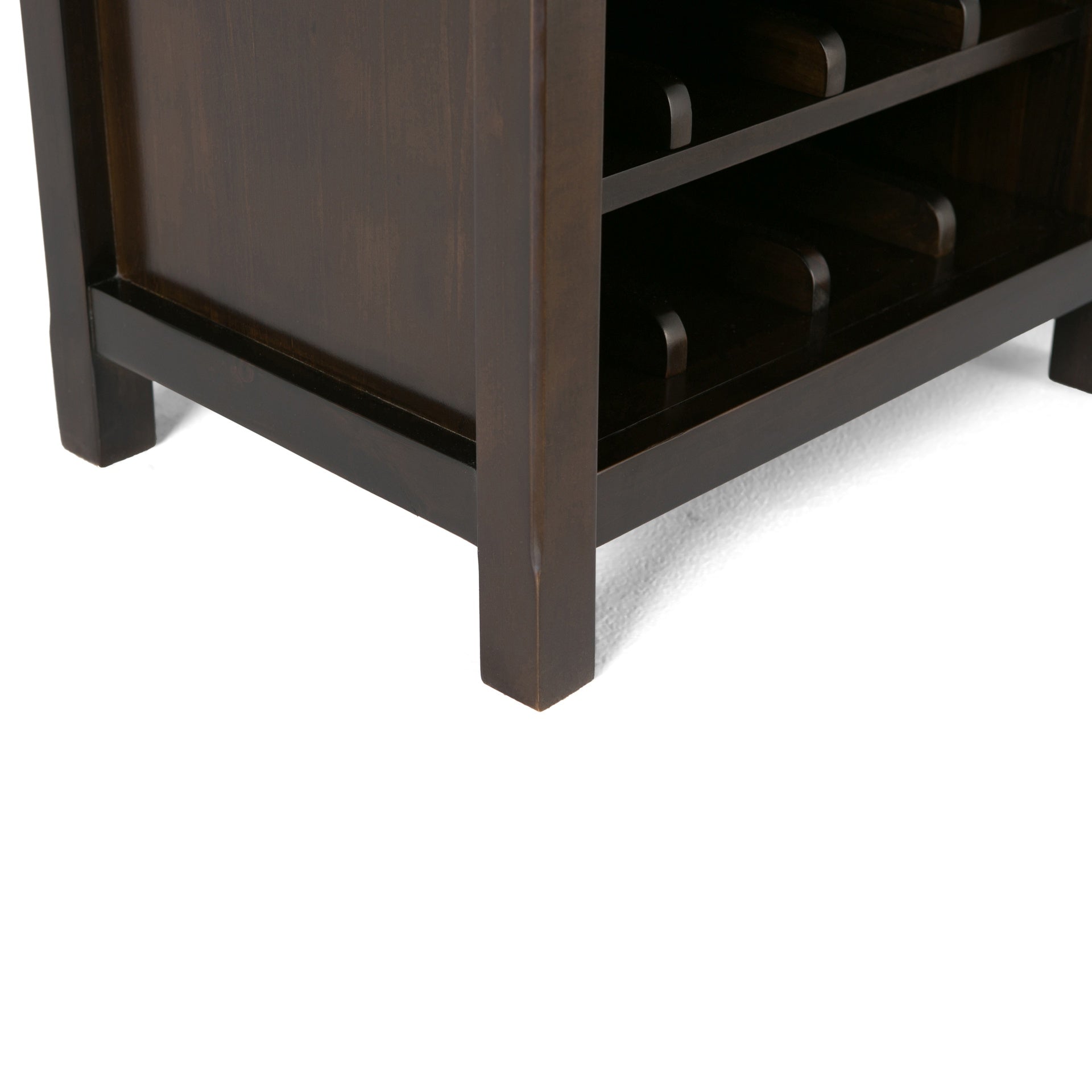 Avalon - High Storage Wine Rack Cabinet - Dark Tobacco Brown
