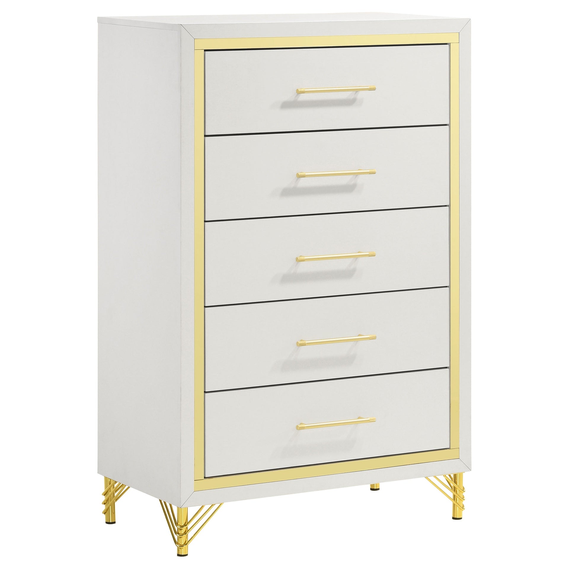 Chesney White 5-drawer Chest
