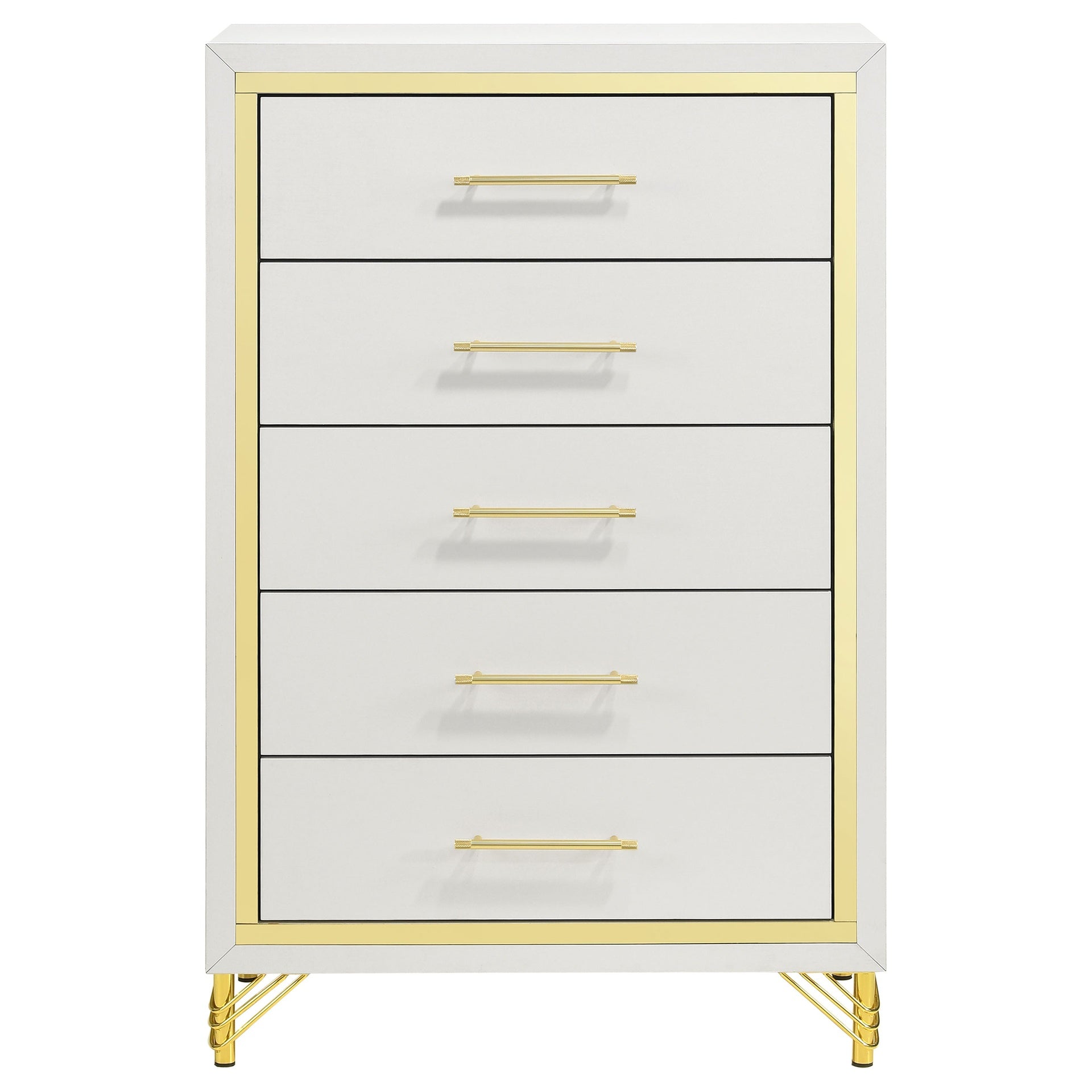 Chesney White 5-drawer Chest