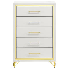 Chesney White 5-drawer Chest