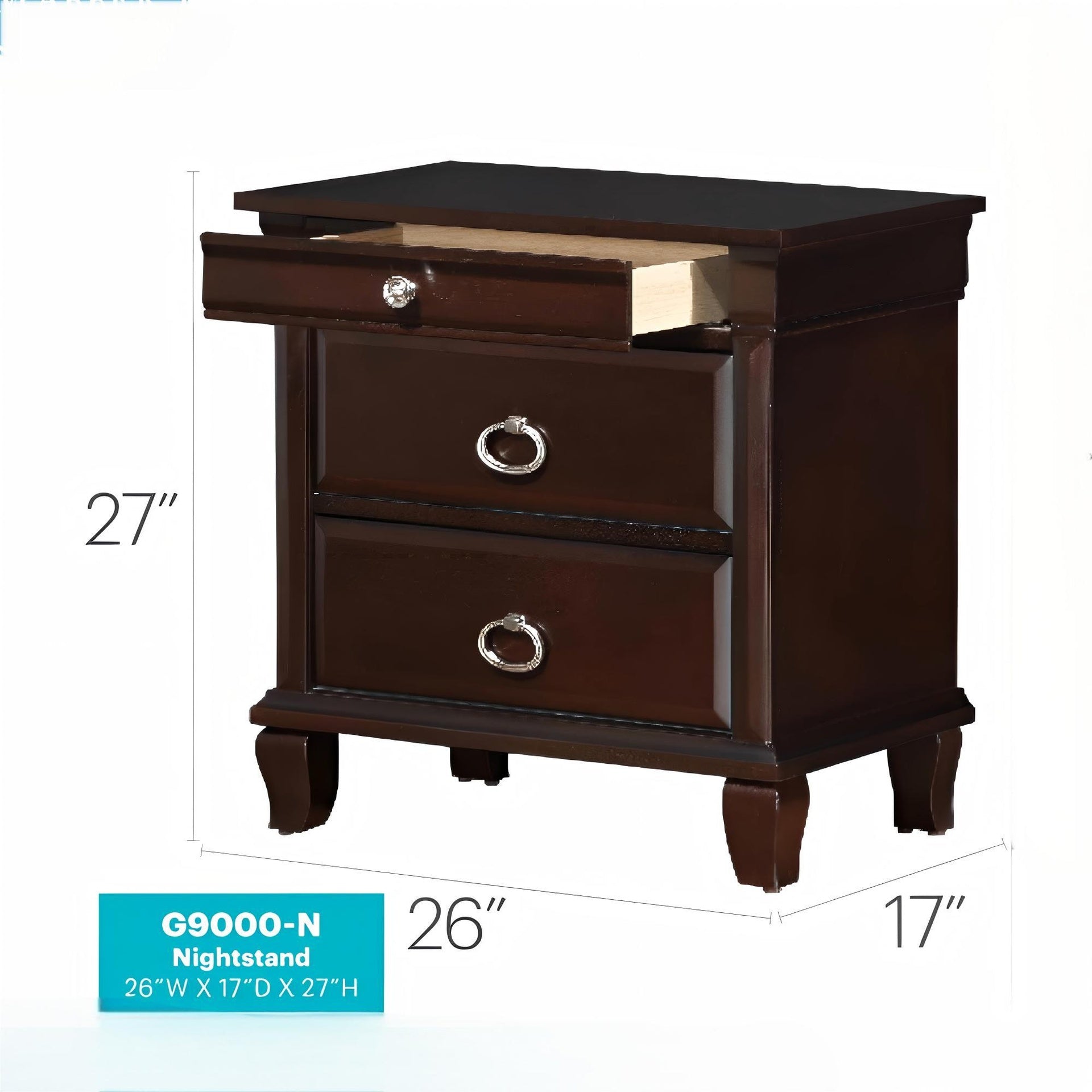 Triton G9000-N Nightstand , Cappuccino