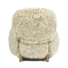 Enchante 28.5" New Zealand Sheepskin Accent Arm Chair