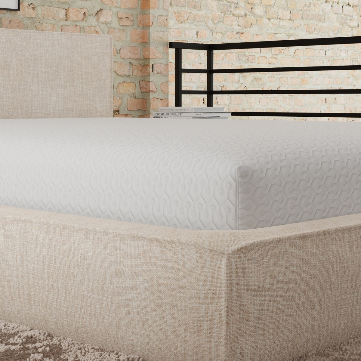 Snow Soft Circular Poly Knit with HEIQ Cooling Water Resistant Mattress Protector Twin