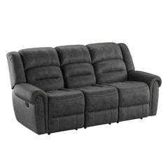 Gray Reclining Sofa