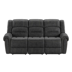 Gray Reclining Sofa