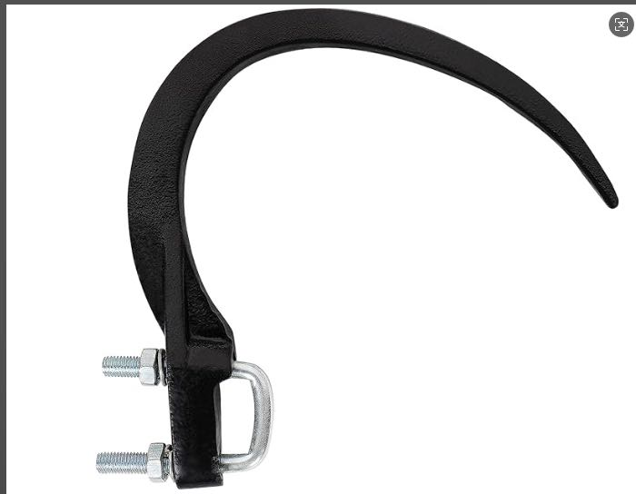 Landy Attachments replacement 9" Hay Accumulator Grapple Hook with Hardware