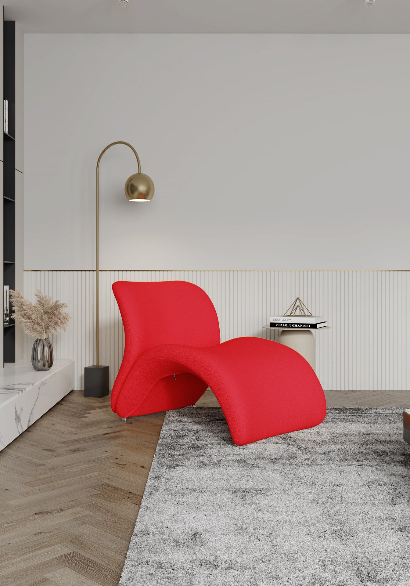 Accent Chair in Red