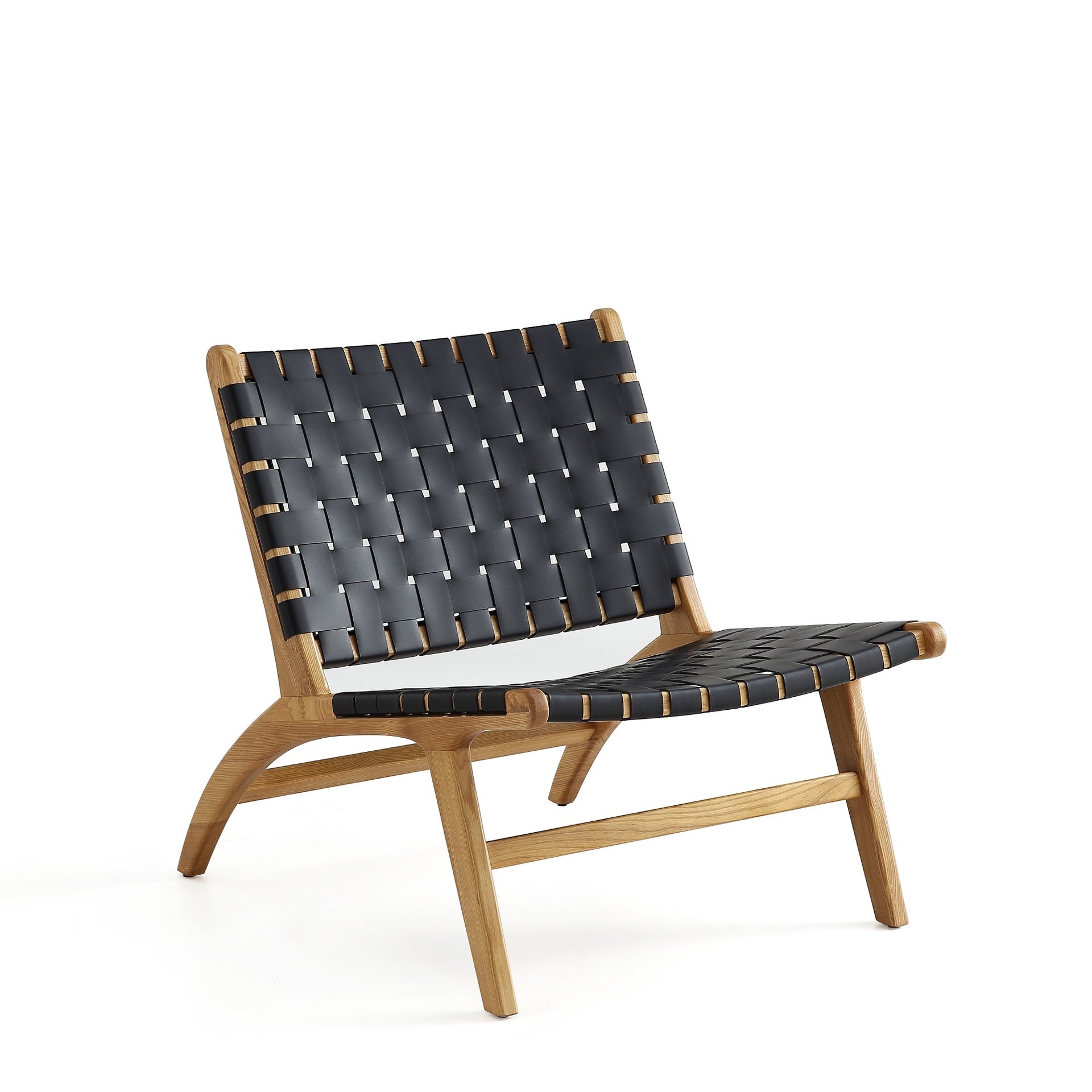 Accent Chair in Black and Natural