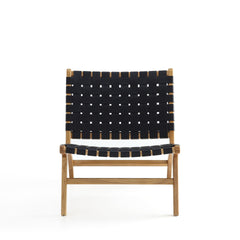 Accent Chair in Black and Natural
