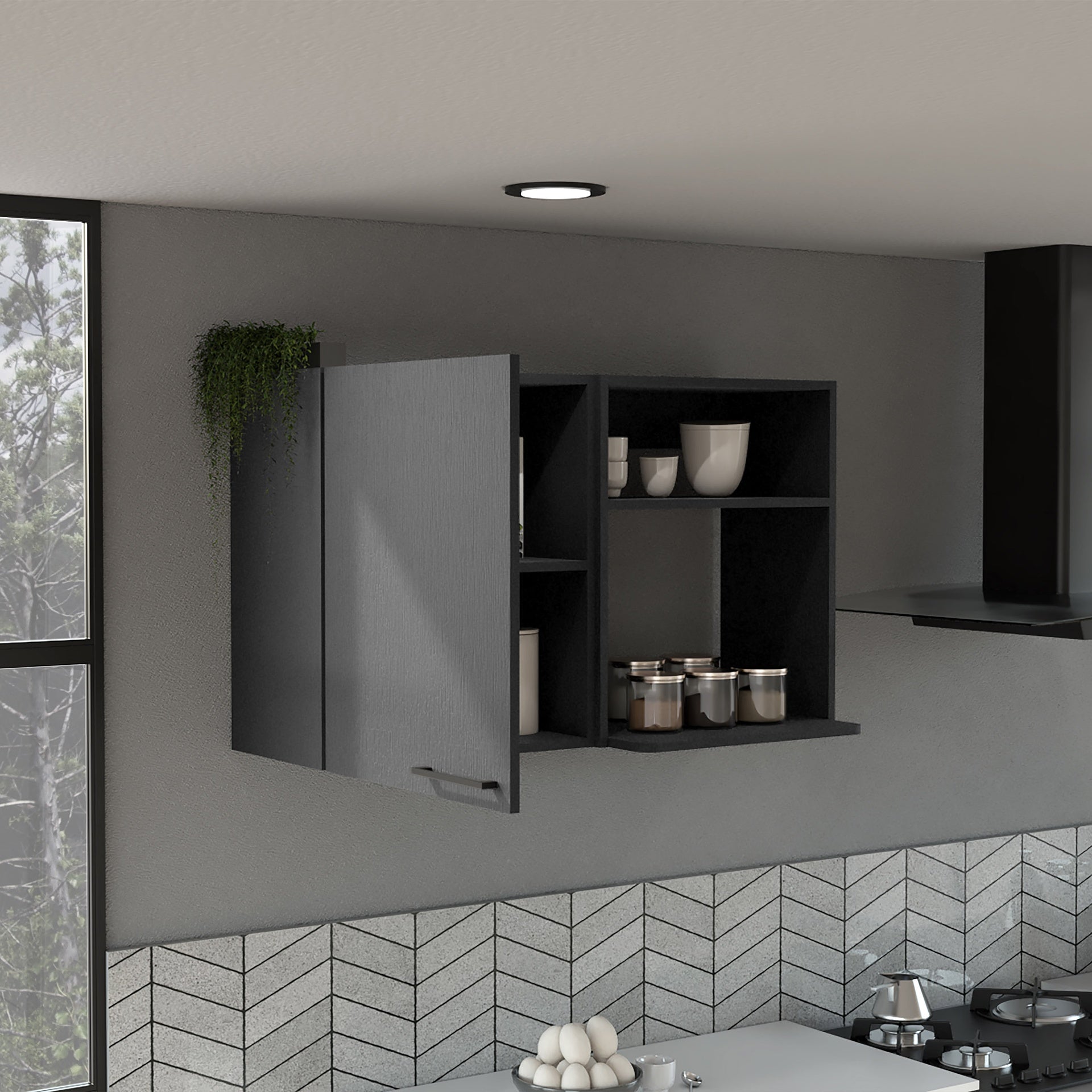 Napoles One Door Wall Cabinet