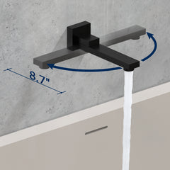 Male NPT Matte Black Shower System, 12 Inch Shower Fixtures Rain Shower Head with Handheld Shower Spray, Wall Mount Shower Faucet Set for Bathroom(Pressure Balance Shower Trim Valve Kit Included)