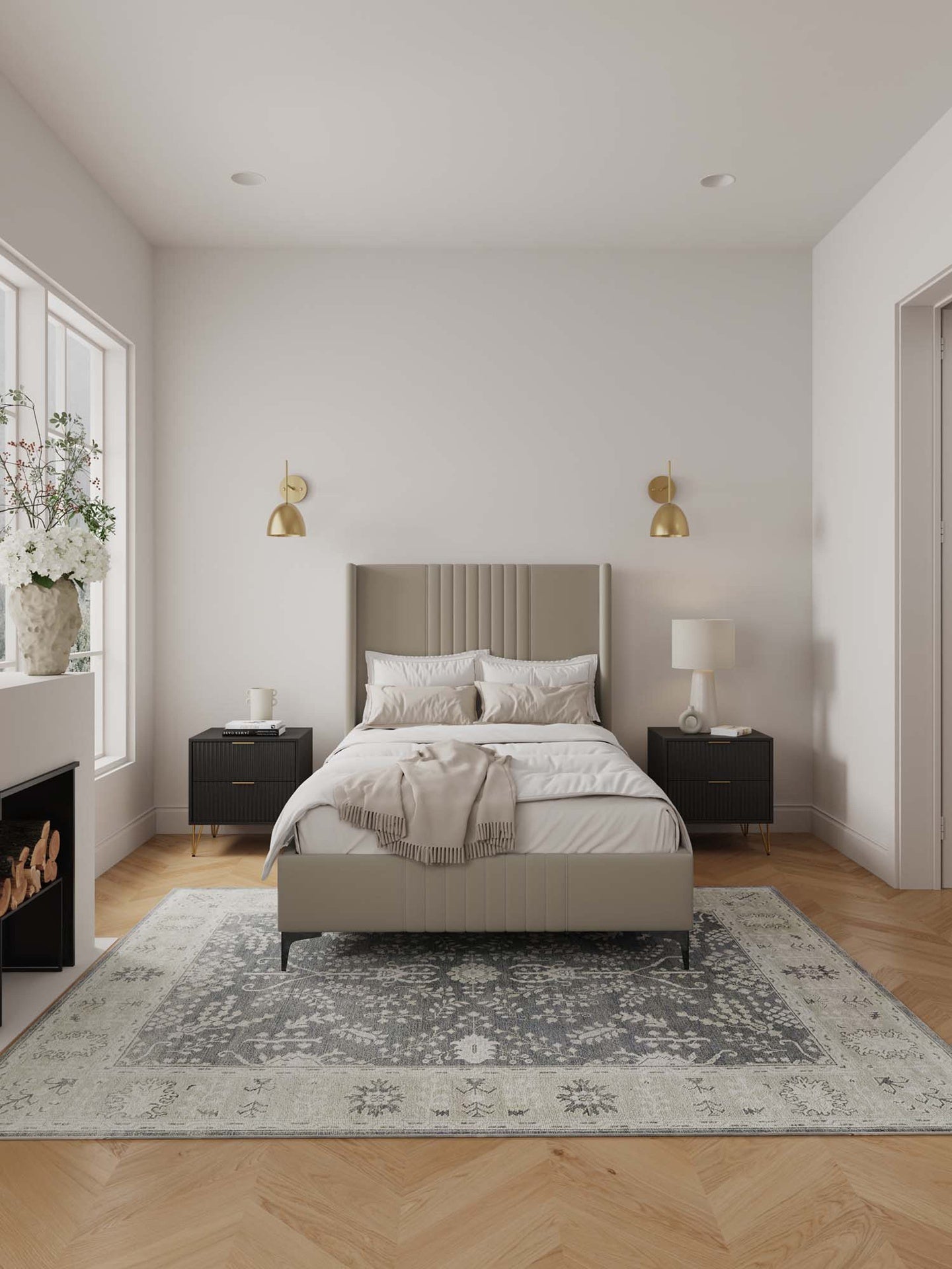 48" Bed in Rustic Taupe