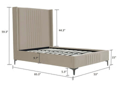 48" Bed in Rustic Taupe