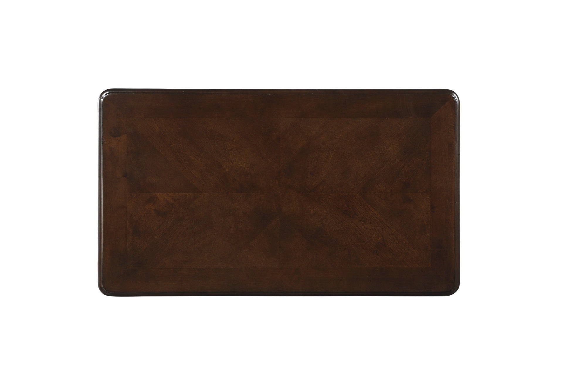 1pc Formal Traditional Coffee Table Dark Cherry Finish with Gold Tipping Elegant Design Living Room Furniture