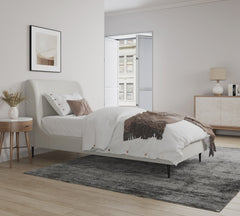 Twin Bed in Cream and Black
