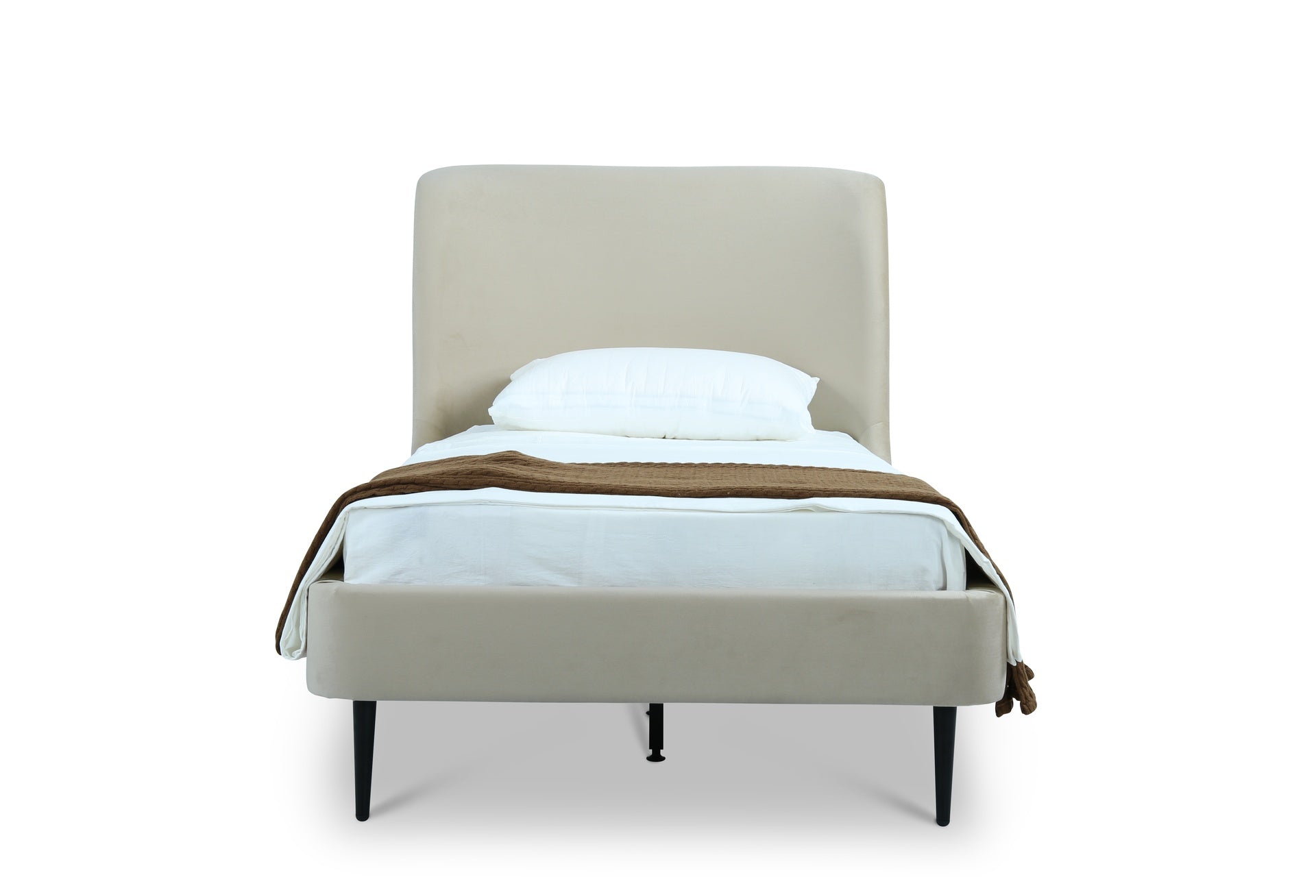 Twin Bed in Cream and Black