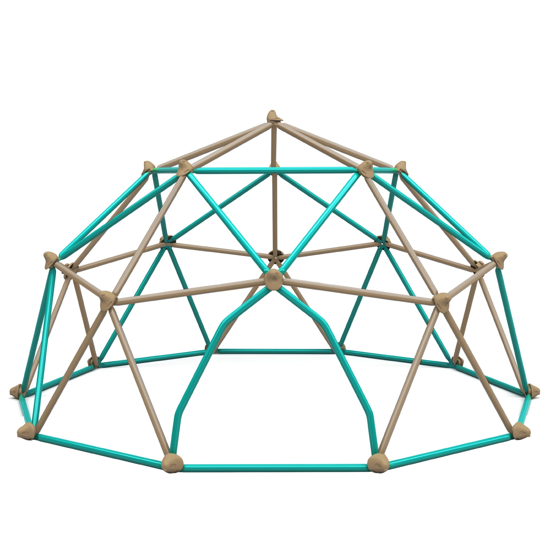 13ft Geometric Dome Climber Play Center, Kids Climbing Dome Tower with Hammock, Rust & UV Resistant Steel Supporting 1000 LBS