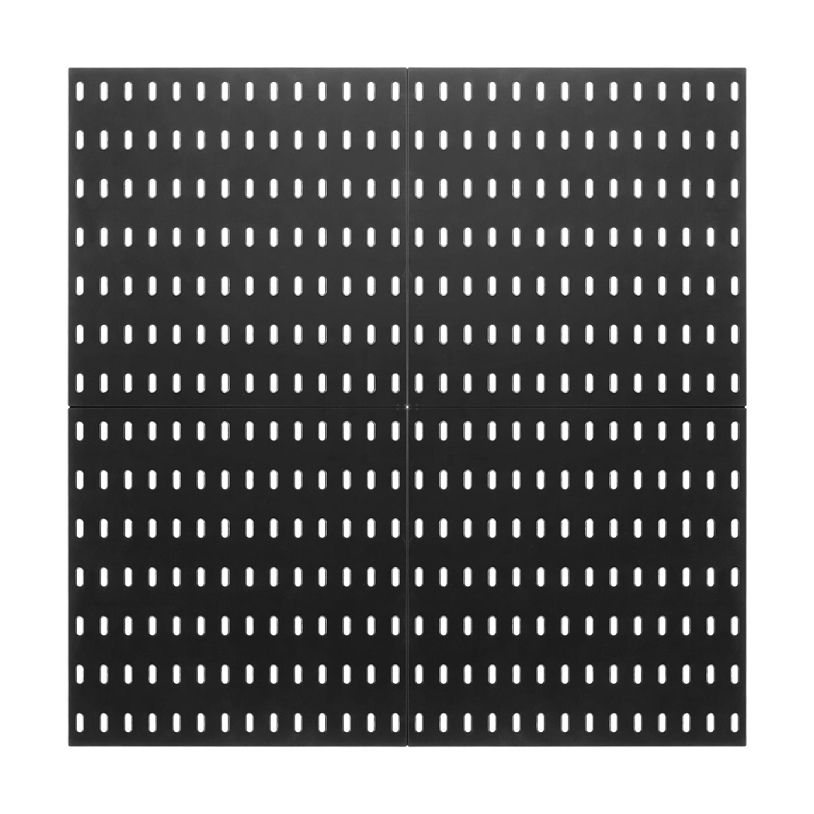 Pegboard Combination Kit 11 x 11" Plastic Pegboard 4 Panels Wall Organizer Black