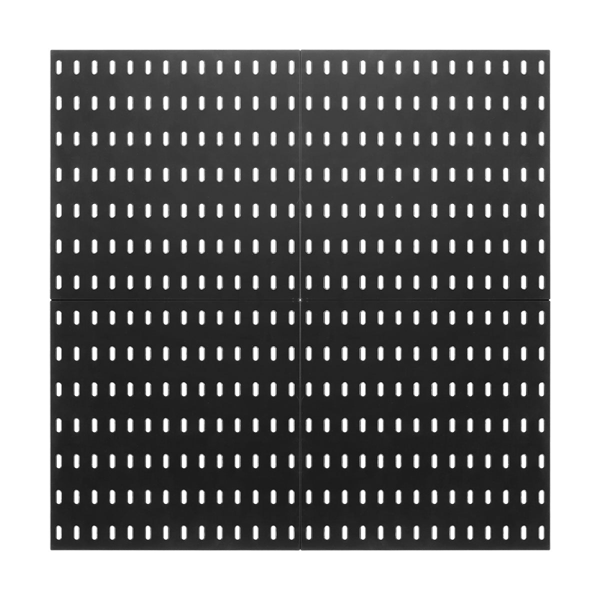 Pegboard Combination Kit 11 x 11" Plastic Pegboard 4 Panels Wall Organizer Black