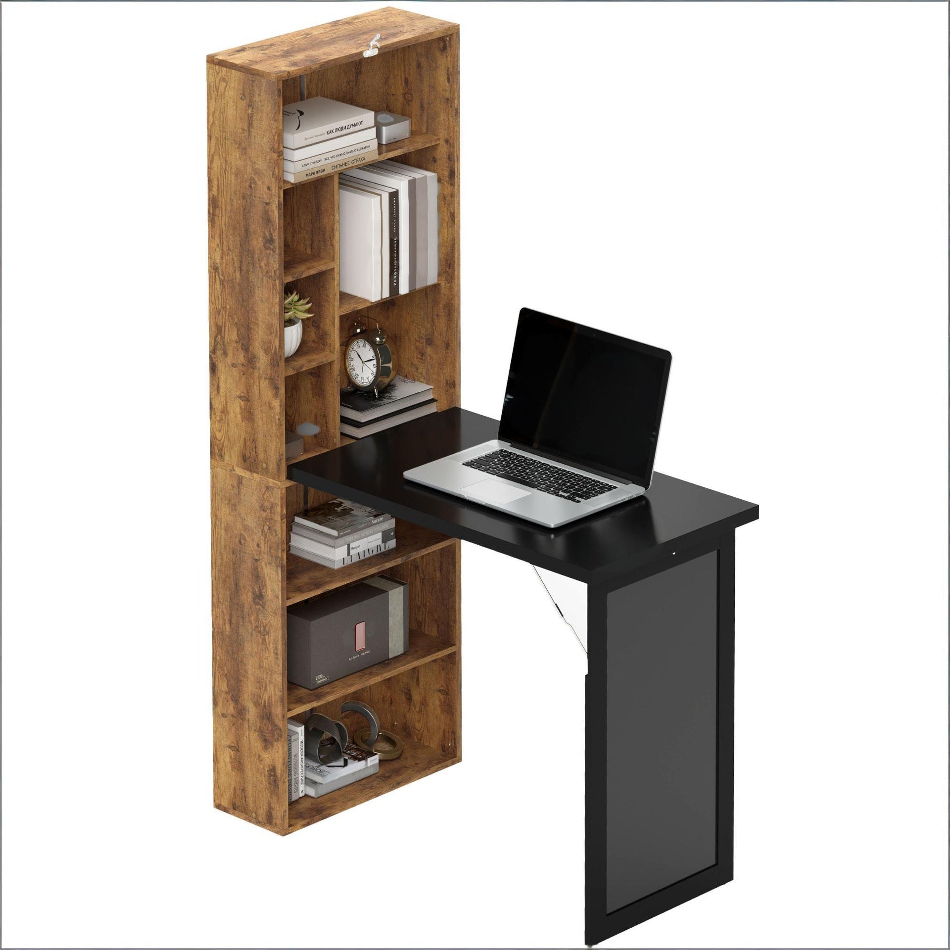 Computer Desk,Fold-out Convertible Home Office Desk