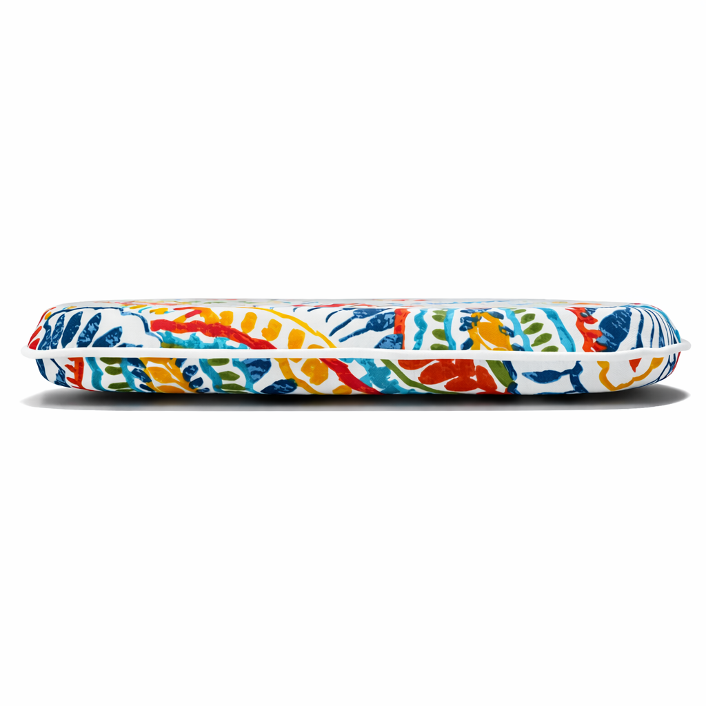 Outdoor Patio Chair Cushions, Water-Repellent U-Shape Thick Foam Seat Cushions with Ties, 17"x16"x2" All-Weather Cushions for Garden, Patio & Dining Chairs (Set of 4)-paisley multi