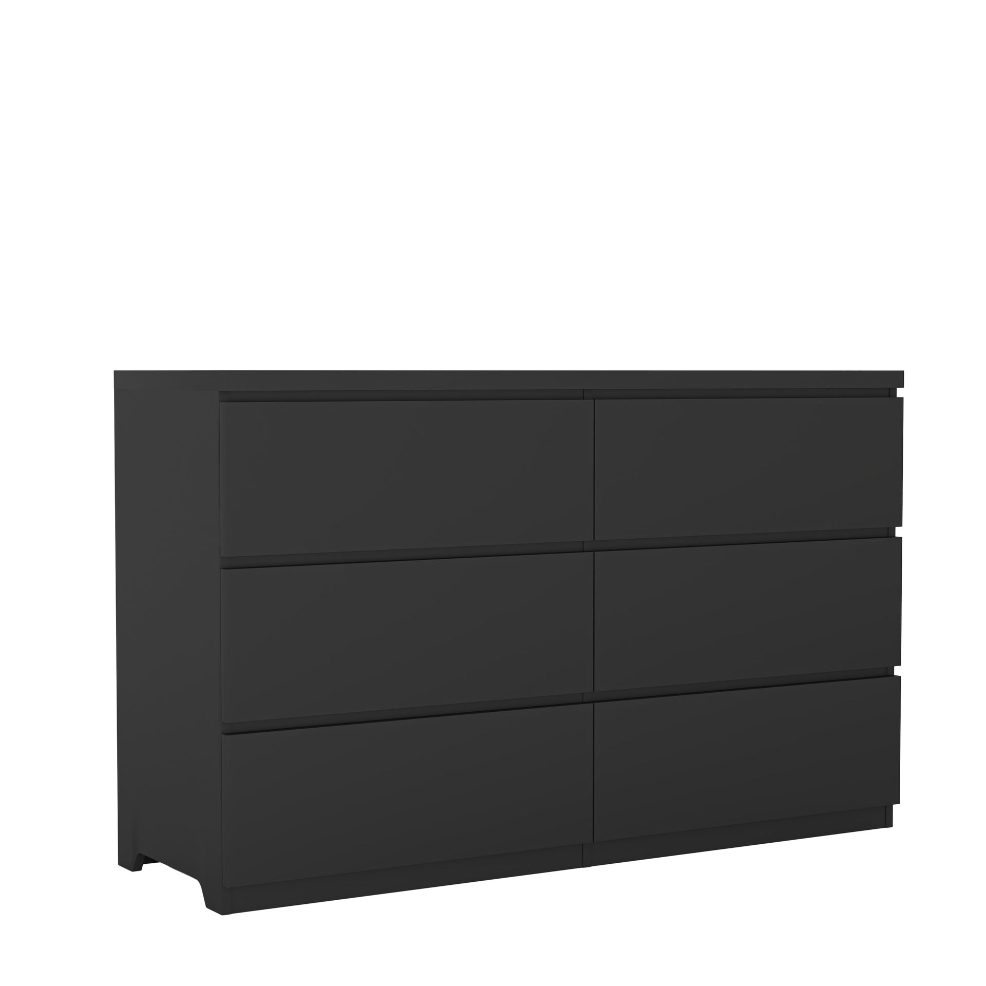 6 Drawer Storage Cabinet ,Dresser, Wood Storage Tower Clothes Organizer, Wide Chest of 6 Drawers, Large Storage Space for Bedroom, Hallway, Entryway Living Room