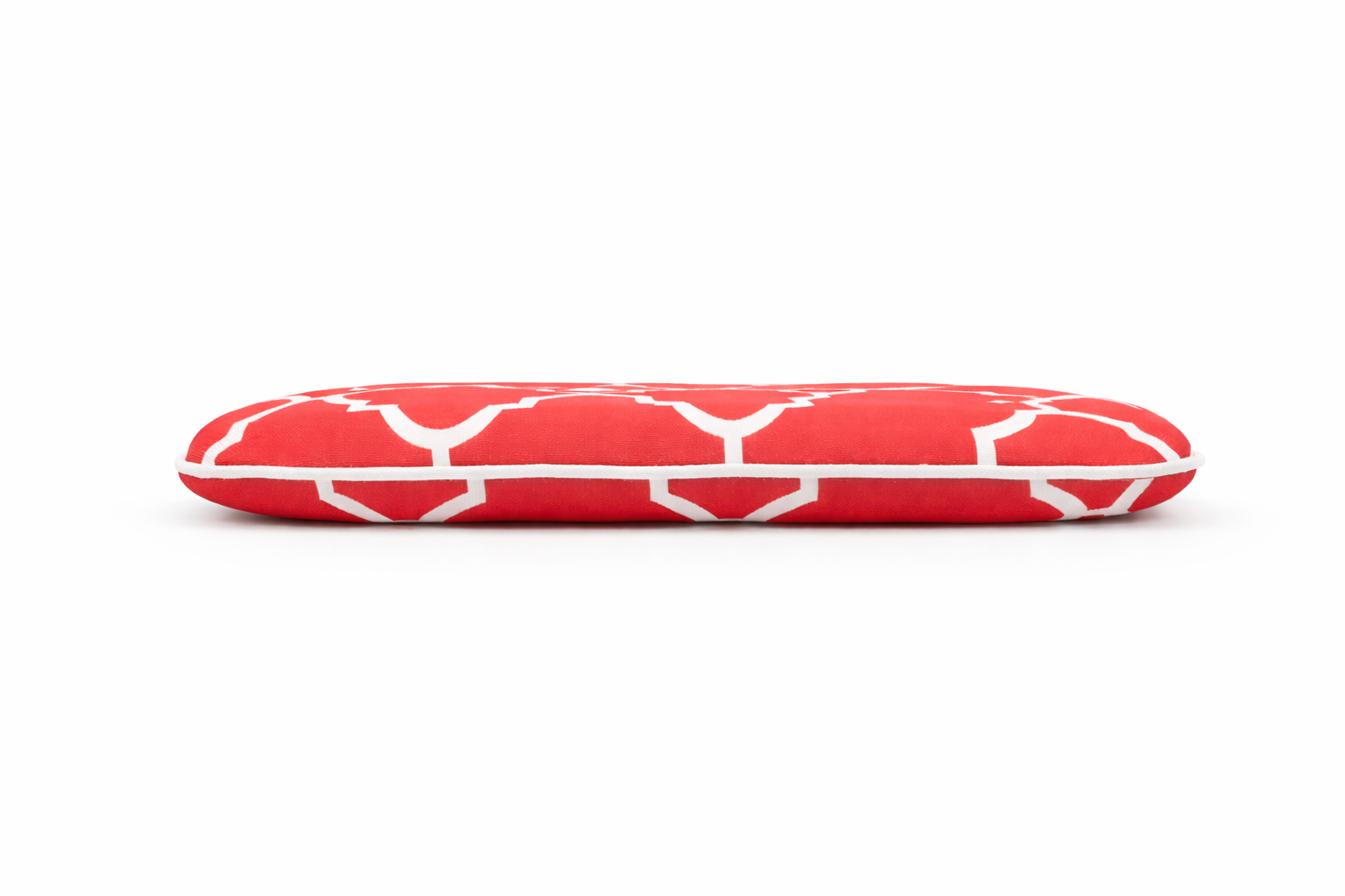 Outdoor Chair Cushions Seat Cushions with Straps, Patio Chair Pads for Patio Furniture Garden Home Office Decoration Set of 4, Plaid Red