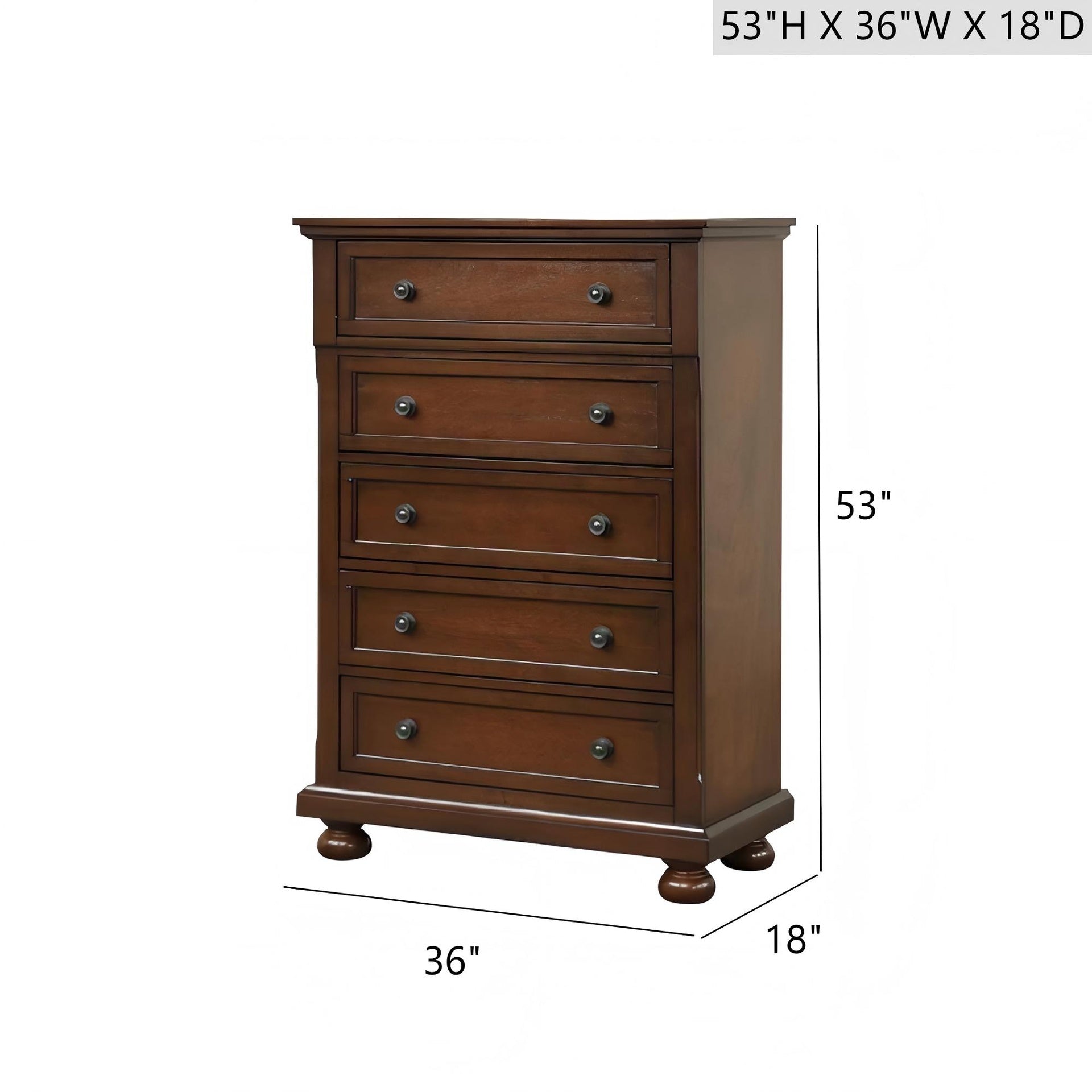 Meade G8910-CH Chest , Dark Cherry