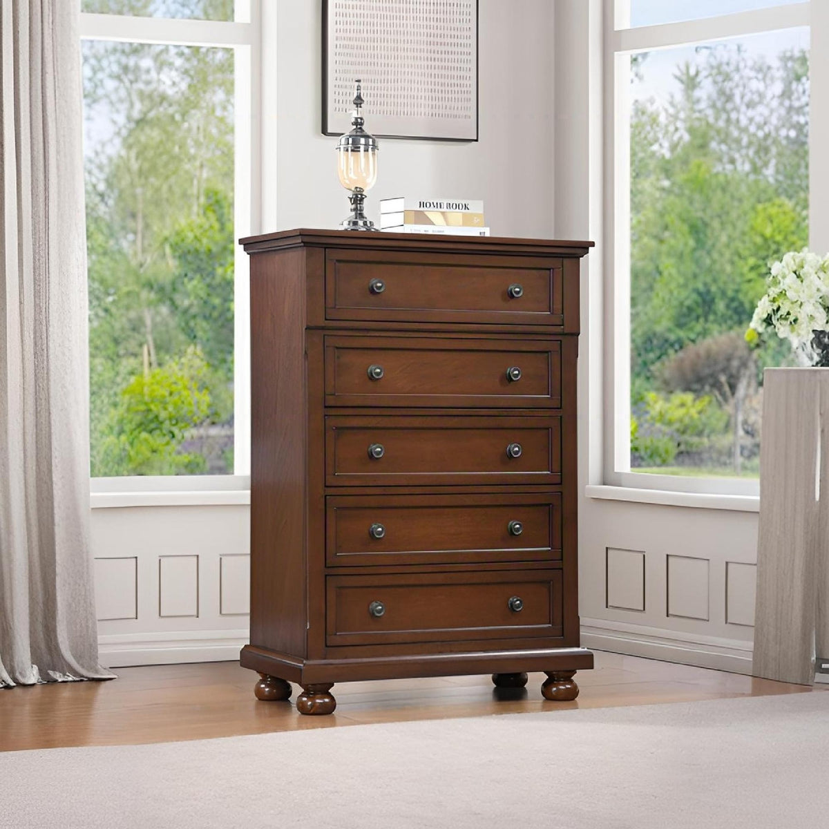 Meade G8910-CH Chest , Dark Cherry