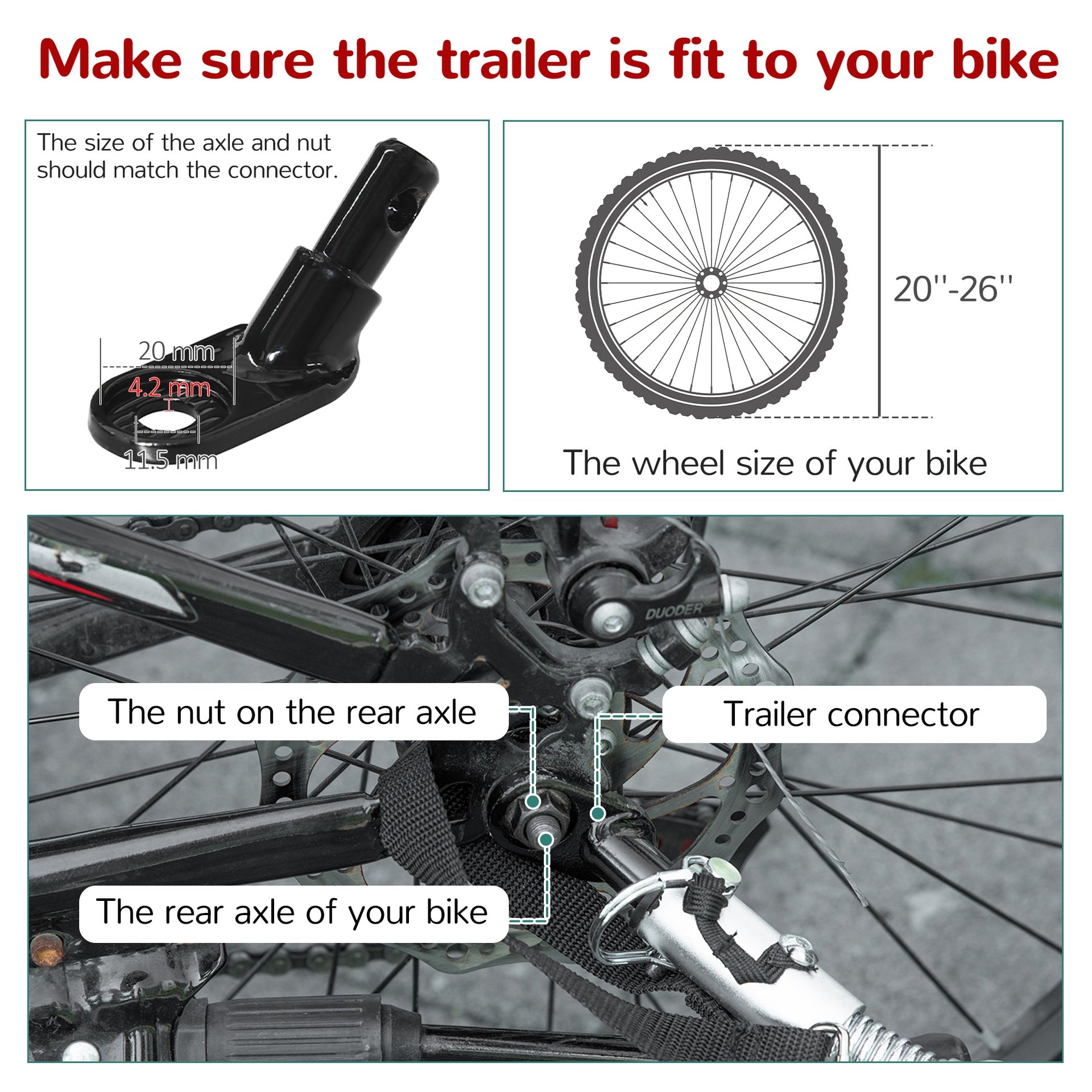 Aosom Bike Trailer for Kids 3 In1 Foldable Child Jogger Stroller Baby Stroller Transport Carrier with Shock Absorber System Rubber Tires Adjustable Handlebar Kid Bicycle Trailer Red and Grey